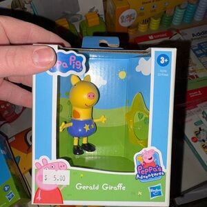 Nwt Peppa Pig Gerald Giraffe Toy - Yellow and Blue